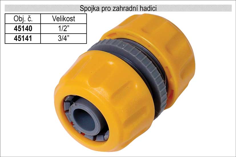 Spojka pro zahradní hadici průměr 1/2" 0.028 Kg NÁŘADÍ Sklad2 45140