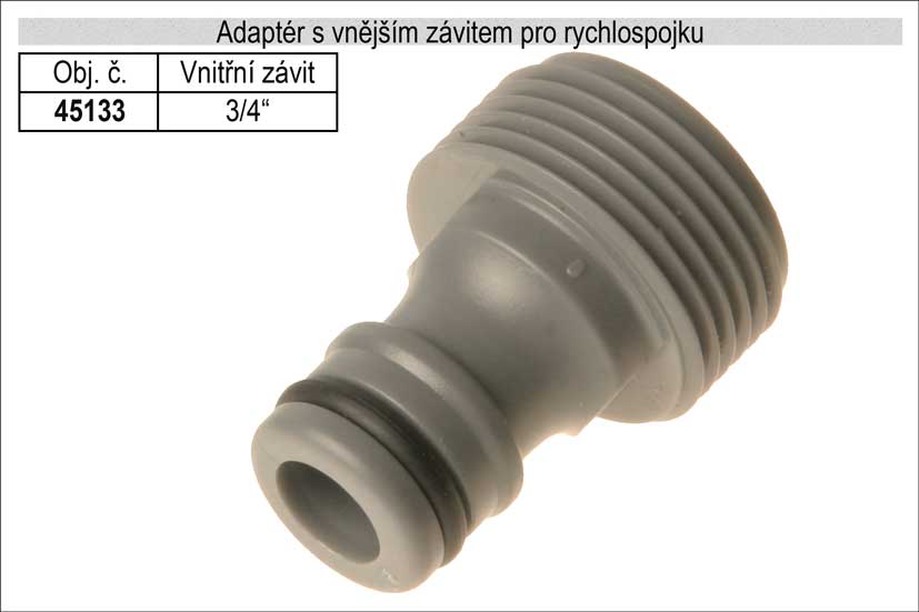 Adaptér na rychlospojku s vnějším závitem 3/4" pro zahradní hadici 0.015 Kg NÁŘADÍ Sklad2 45133 3