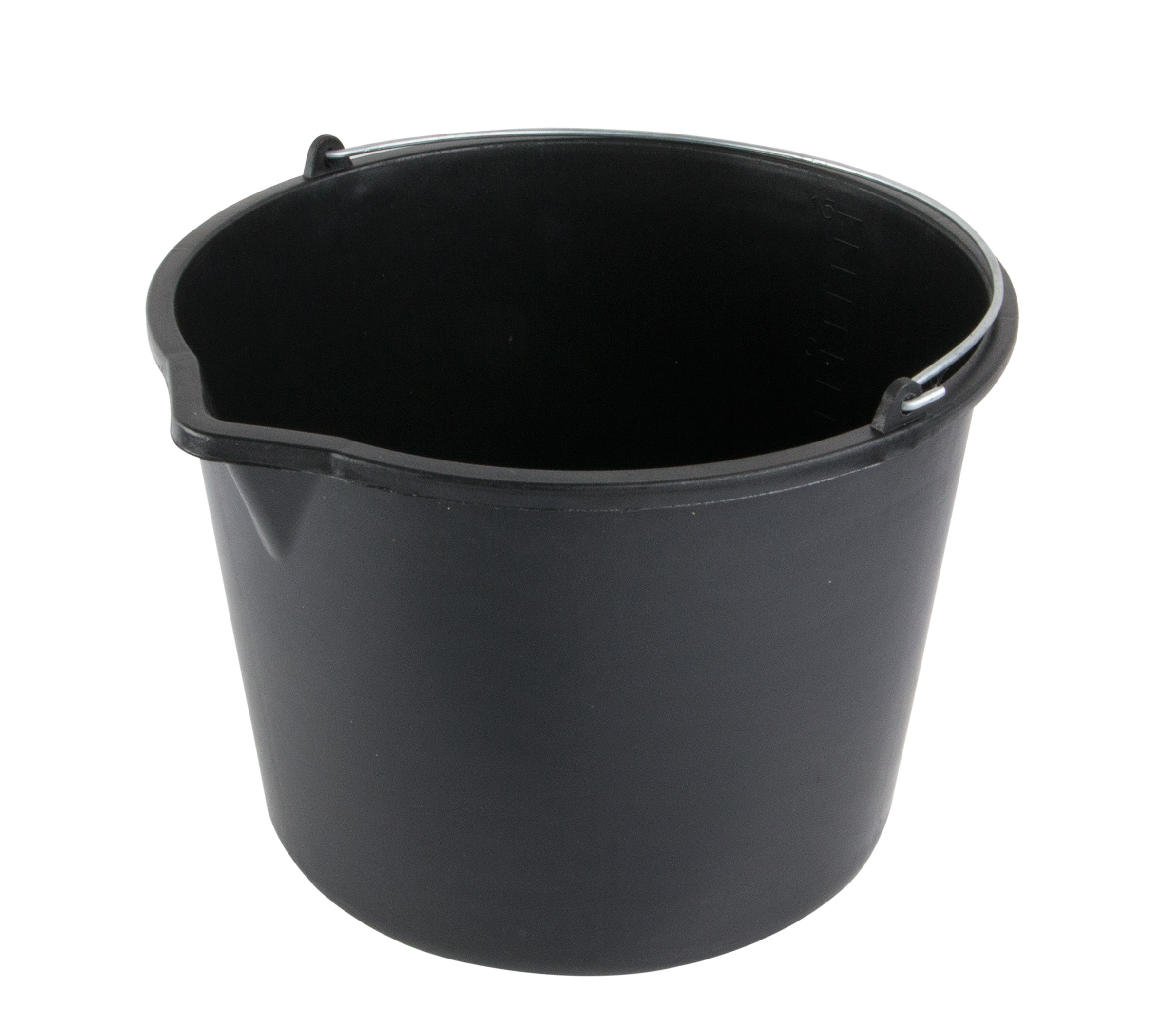 Vědro plastové černé 20 L s výlevkou 0.65 Kg NÁŘADÍ Sklad2 39021