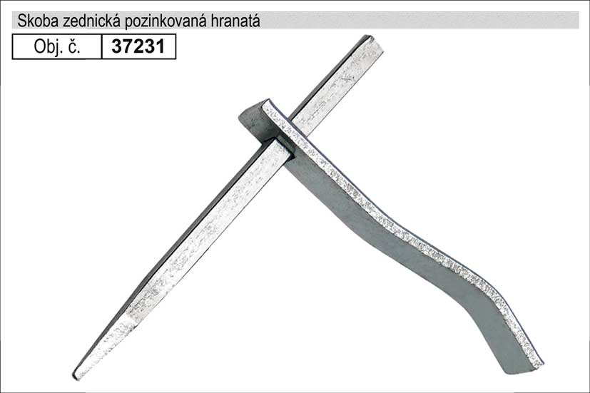 Skoba zednická hranatá pozinkovaná 0.1559 Kg NÁŘADÍ Sklad2 37231 10