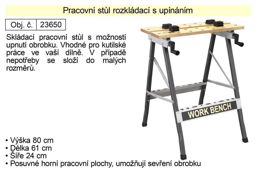 Pracovní stůl rozkládací s upínáním 4.85 Kg NÁŘADÍ Sklad2 23650 1