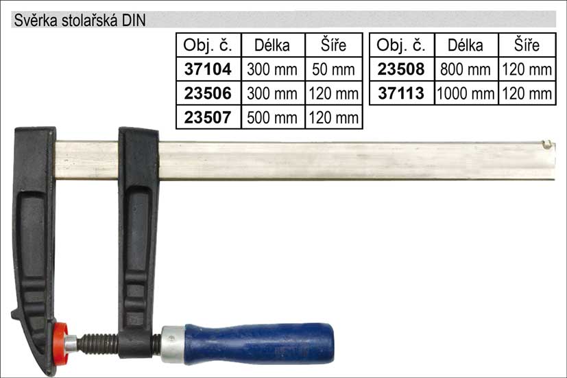 Svěrka stolařská  DIN  300x120mm 1.548 Kg NÁŘADÍ Sklad2 23506