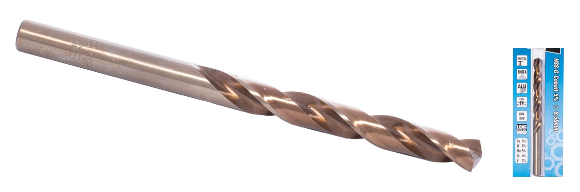 Vrták do kovu HSS-G Co cobaltový 4,8mm (YT-4048) 0.015 Kg NÁŘADÍ Sklad2 22548
