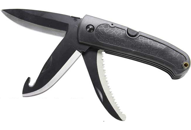 Nůž zavírací multifunkční Shark lovecký s vyvrhovacím nožem 0.168 Kg NÁŘADÍ Sklad2 16227