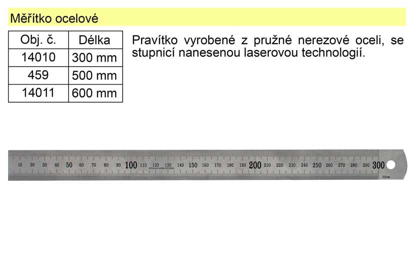 Měřítko ocelové 60cm 0.172 Kg NÁŘADÍ Sklad2 14011 4