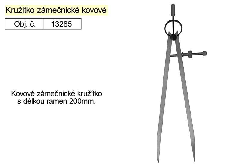 Kružítko zámečnické délka 200mm 0.16 Kg NÁŘADÍ Sklad2 13285 2