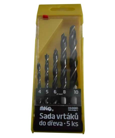 MAGG Vrtáky do dřeva 060001 sada 5 kusů 4-10mm 0.15 Kg NÁŘADÍ Sklad2 060001