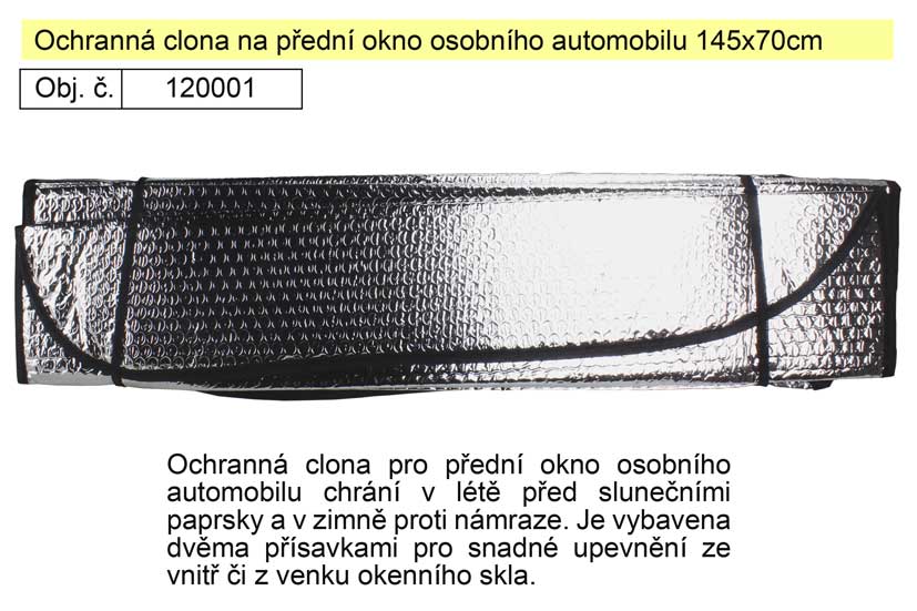 Ochranná clona na přední okno osobního automobilu 0.225 Kg NÁŘADÍ Sklad2 120001 4