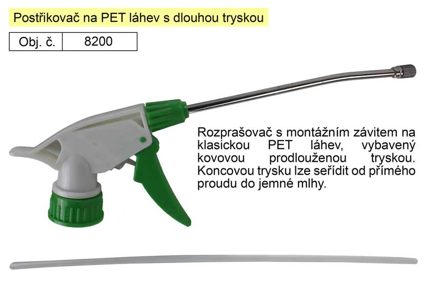 Postřikovač na PET lahev s dlouhou tryskou 0.047 Kg NÁŘADÍ Sklad2 8200 11