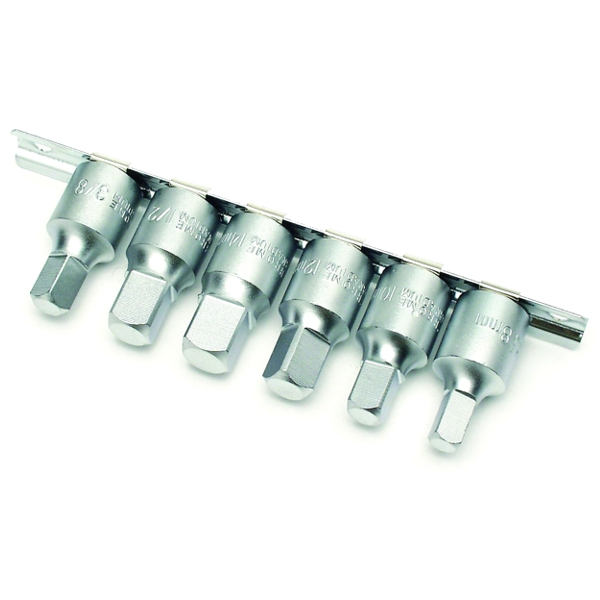 Hlavice nástrčné 1/2" 4 hran pro výpustě olejových van sada 8-14mm 6 dílů 0.47 Kg NÁŘADÍ Sklad2 100-00717