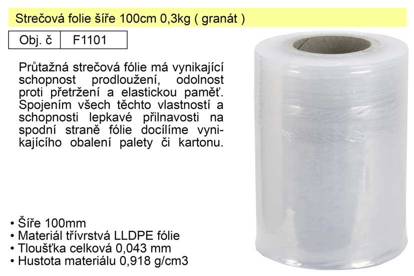 Strečová folie šíře 10cm 0,3kg ( granát ) 0.3 Kg NÁŘADÍ Sklad2 F1101 17