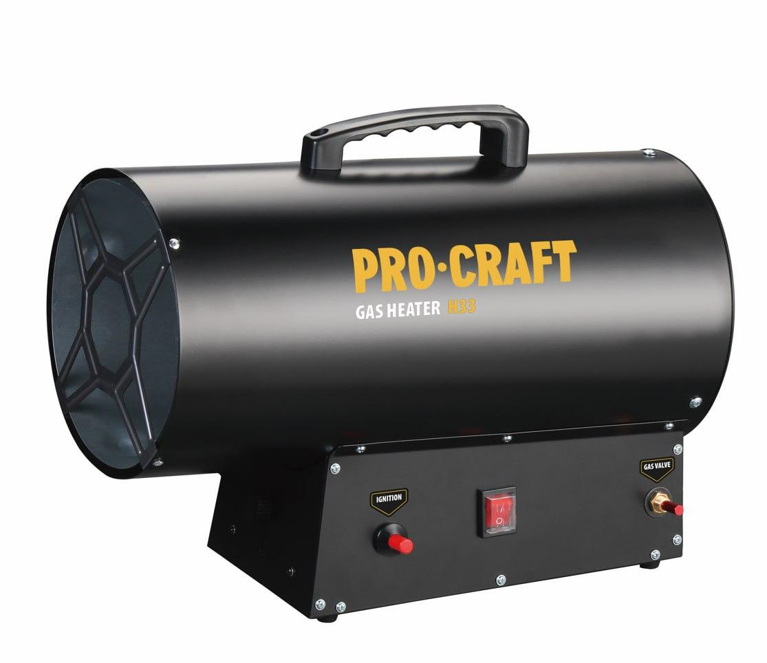 PROCRAFT H33 Plynové topidlo 33kW/230V ohřívač, přímotop 7.5 Kg NÁŘADÍ Sklad2 H33 3