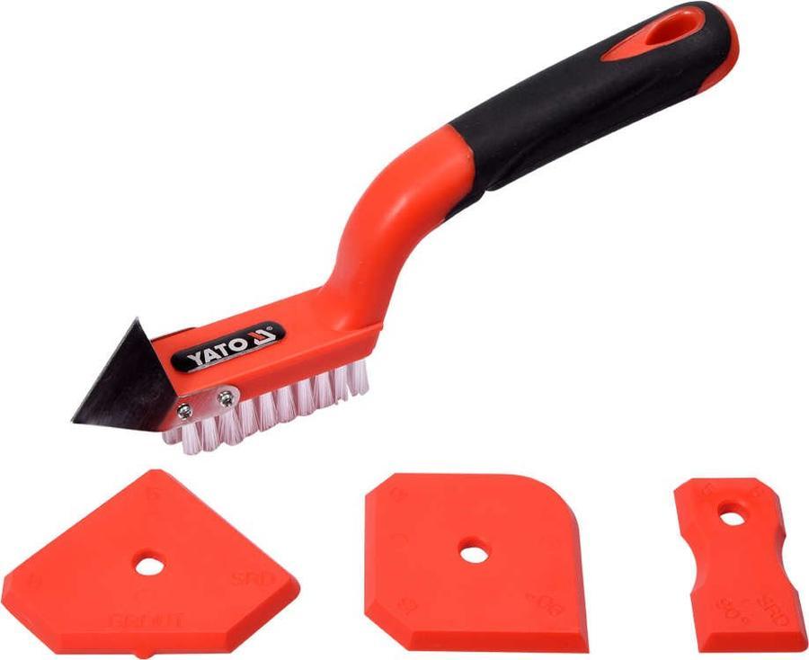 Špachtle na silikon s kartáčem 0.15 Kg NÁŘADÍ Sklad2 YT-52621