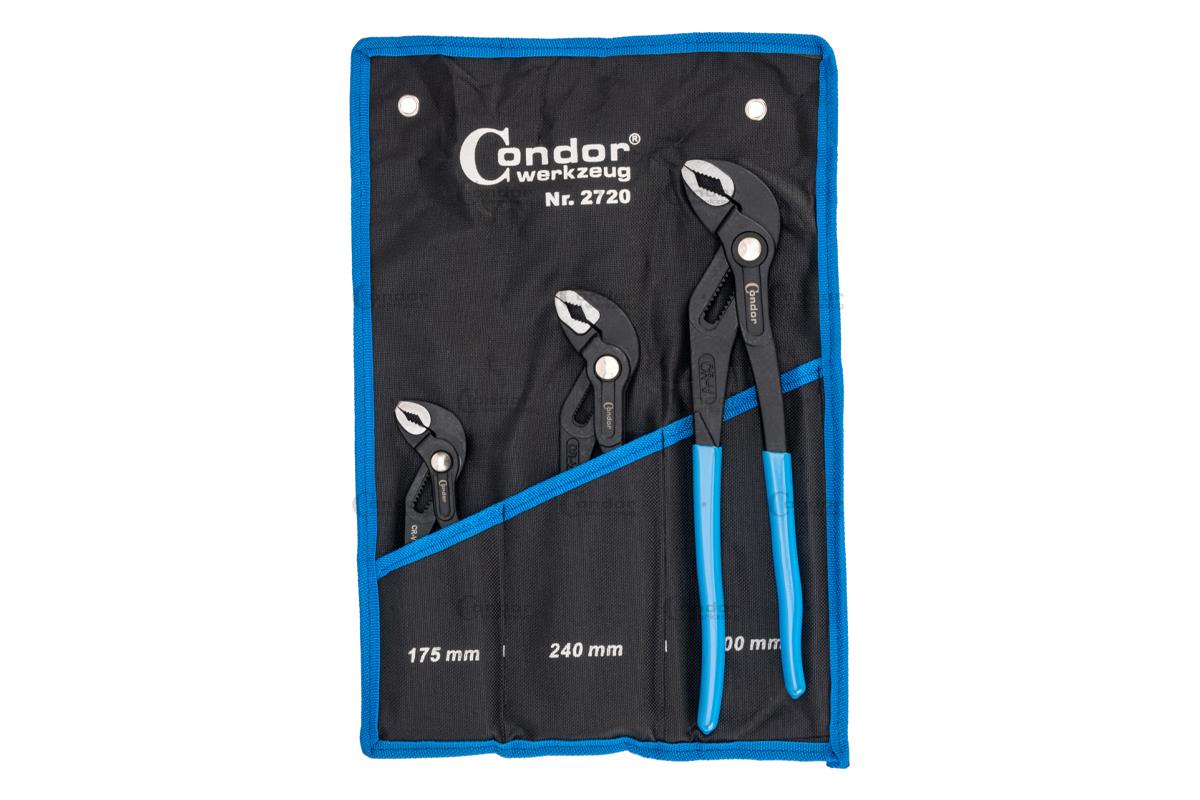 CONDOR WERKZEUG  2720 Kleště siko rychlostavitelné sada 3ks 300/240/175mm 1.3 Kg NÁŘADÍ Sklad2 100-06421