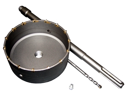 MAGG Příklepová vrtací korunka průměr 150mm se stopkou 400mm SDS MAX, vrták korunkový 2.1 Kg NÁŘADÍ Sklad2 27100150