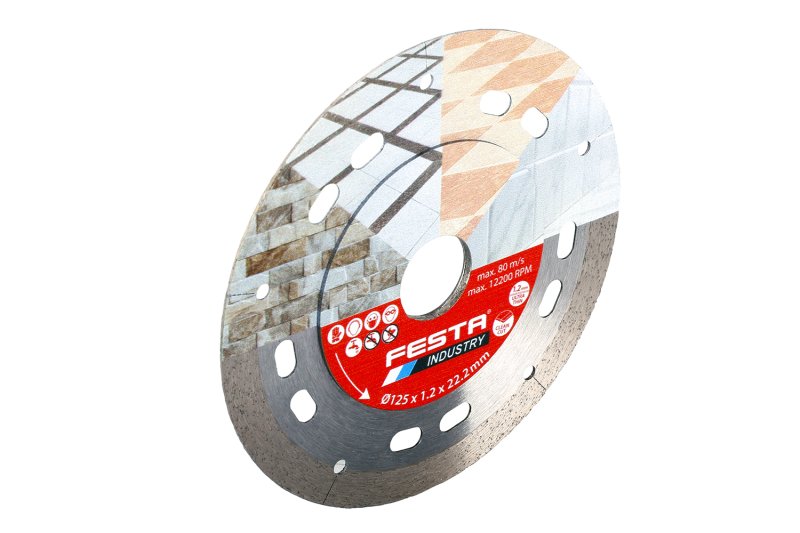 FESTA INDUSTRY diamantový řezný kotouč  125x1,2 mm, ultratenký, na obklady, dlažby 0.1565 Kg NÁŘADÍ Sklad2 21235