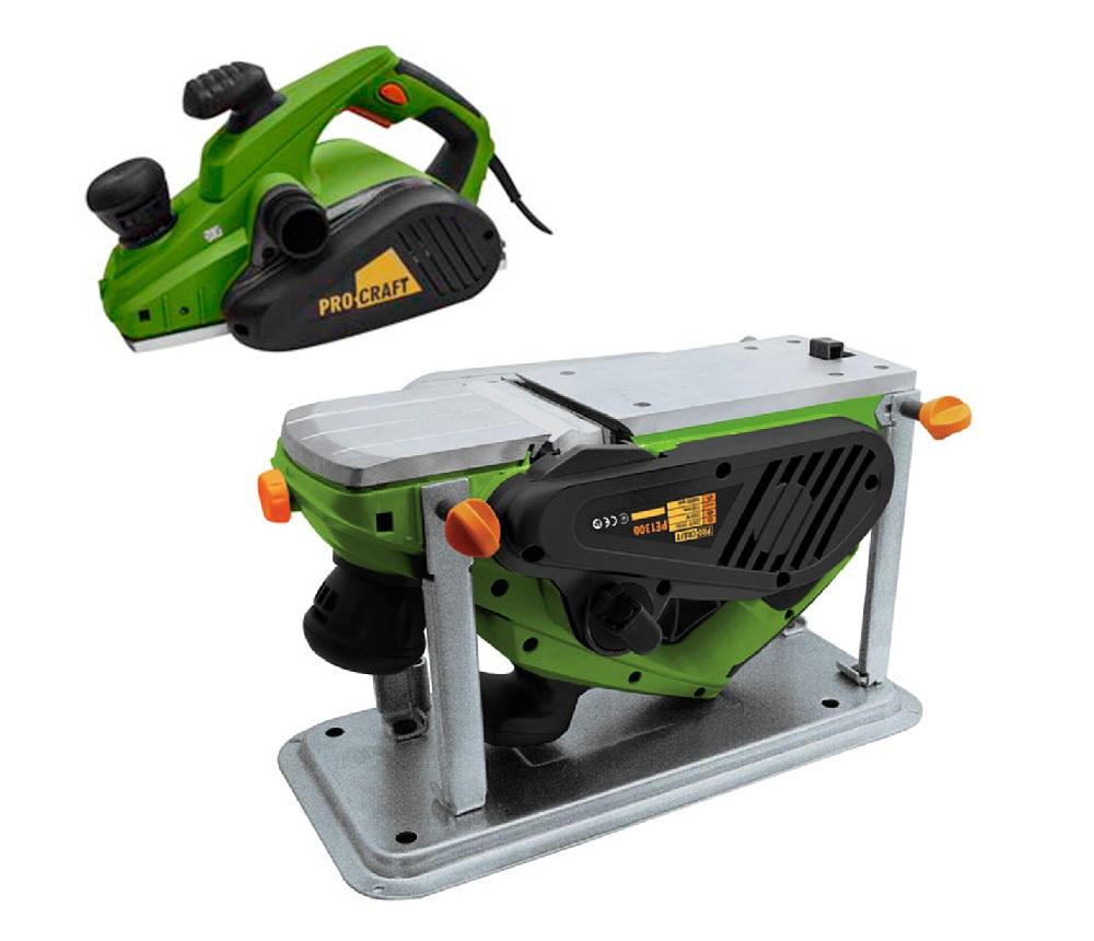 PROCRAFT Elektrický hoblík 110mm 1300W se stojanem PE1300 - nové značení PE2150 6 Kg NÁŘADÍ Sklad2 PE2150
