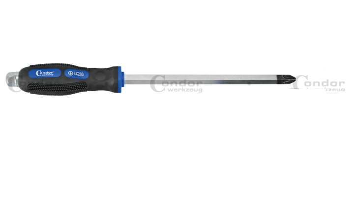 CONDOR Profi šroubovák úderový křížový PH2 x100mm, S2, 6tihraný dřík 0.11 Kg NÁŘADÍ Sklad2 100-08230