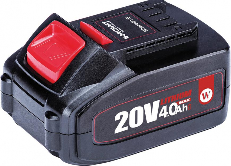 WORCRAFT RYCHLONABÍJECÍ Aku baterie 20V 4000mAh CLB-20V-4.0HC Li-ion S20Li, akumulátor 0.7 Kg NÁŘADÍ Sklad2 TR1130884