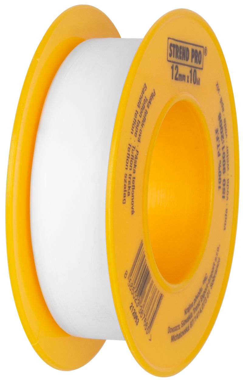 STREND PRO Tesnící páska teflonová 12 x 0,1mm 10m 0.013 Kg NÁŘADÍ Sklad2 TR212063