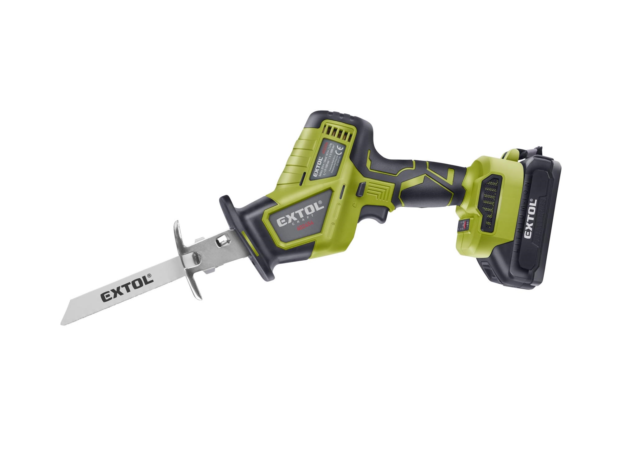 EXTOL CRAFT pila ocaska jednoruční aku, BRUSHLESS, 20V Li-ion, 2Ah 402454 2.588 Kg NÁŘADÍ Sklad2 MA402454