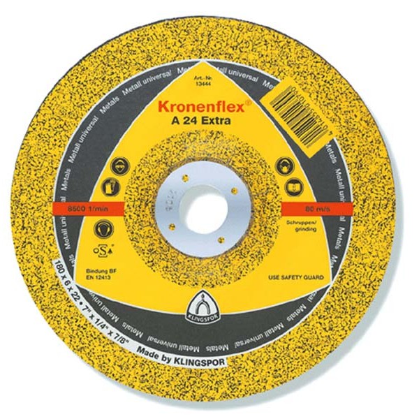 Klingspor Kronflex A24 Kotouč  brusný na ocel 100x6x16 mm 0.1615 Kg NÁŘADÍ Sklad2 189004