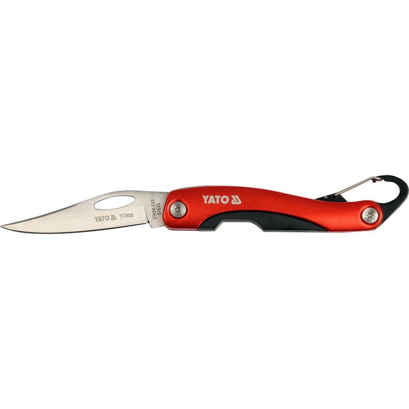 YATO Lehký zavírací nůž INOX 75mm, s karabinou  YT-76050 0.08 Kg NÁŘADÍ Sklad2 YT-76050