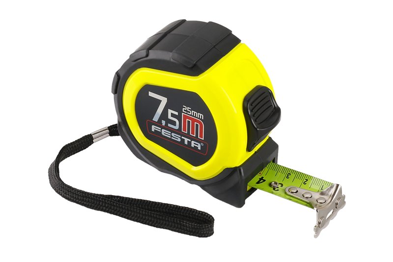FESTA Metr svinovací 7,5m, šířka 25mm, s magnetem 0.298 Kg NÁŘADÍ Sklad2 11107
