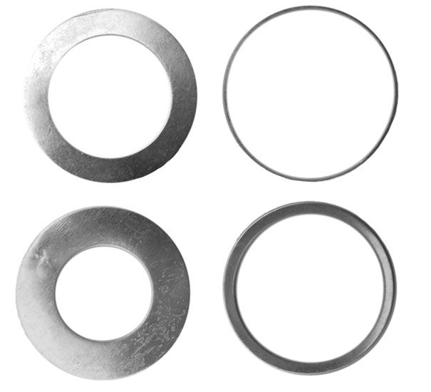 Redukční kroužek středící, sada 4ks, průměr 30/16, 20, 25, 28,6mm 0.002 Kg NÁŘADÍ Sklad2 060013