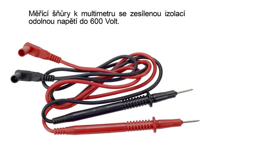 Měřící šňůry 600V/10A délka 110cm, průřez 0,8mm2 Kg NÁŘADÍ Sklad2 N406A