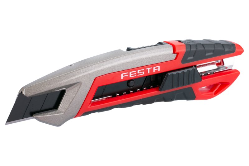 FESTA INDUSTRY Nůž žiletkový kovový odlamovací 18mm, odlamovací mechanizmus 0.1225 Kg NÁŘADÍ Sklad2 16099