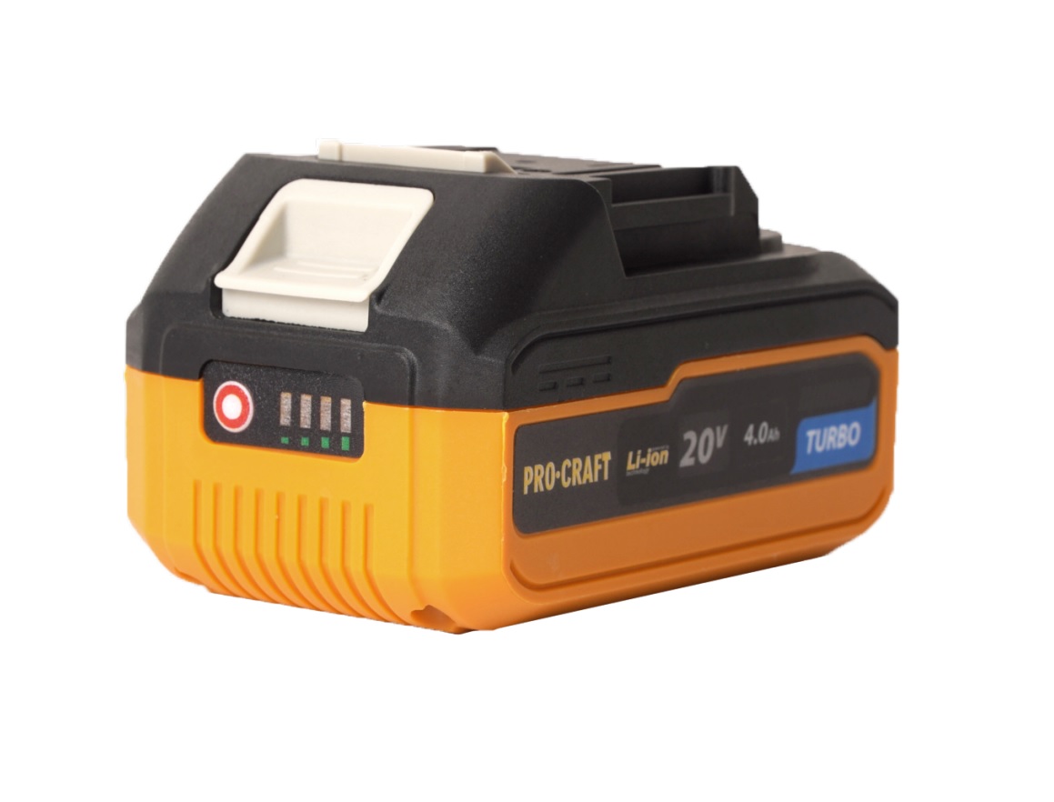 PROCRAFT Akumulátorová baterie 20V Li-ion 4000mAh Turbo 0.78 Kg NÁŘADÍ Sklad2 20/4 TURBO
