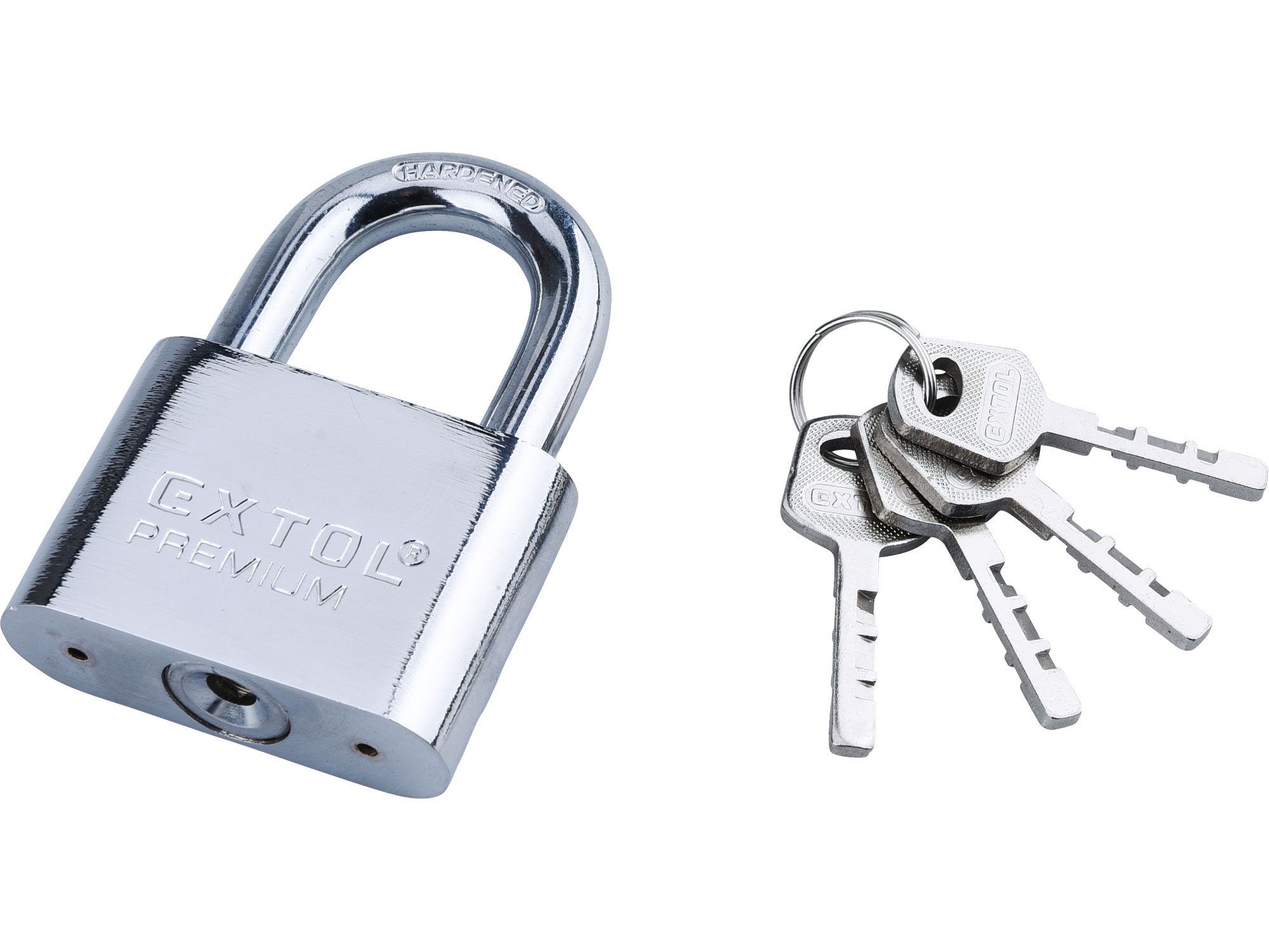 EXTOL PREMIUM zámek visací kovový, 60mm 8857416 0.438 Kg NÁŘADÍ Sklad2 MA8857416
