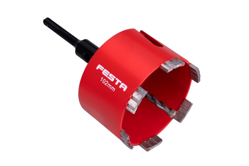 FESTA Korunka vrtací diamantová 102mm segmentová se stopkou SDS Plus, SDS+ 1.069 Kg NÁŘADÍ Sklad2 24820 8590804106838