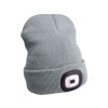 MA43195_EXTOL LIGHT čepice s čelovkou, nabíjecí, USB, šedá, univerzální velikost  43195