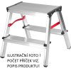TR251096_STREND PRO Schůdky skládací oboustranné, 3 stupně, 59cm, nosnost 125kg