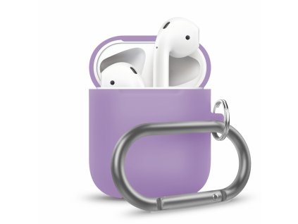 Innocent California Silicone AirPods Case with Carabiner - Lavender
