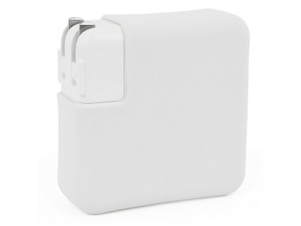 Silicone MacBook Charger Case for Pro 13" USB-C - White