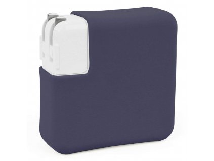 Silicone MacBook Charger Case for Pro 15" USB-C - Navy blue