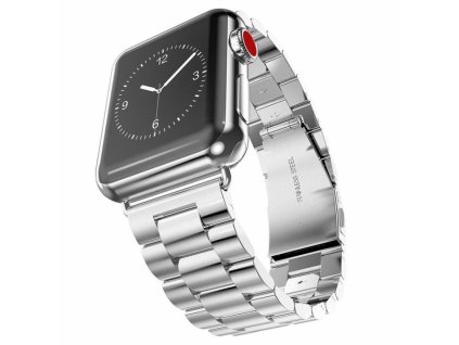 1800 innocent folding clasp apple watch band 38 40 41mm silver