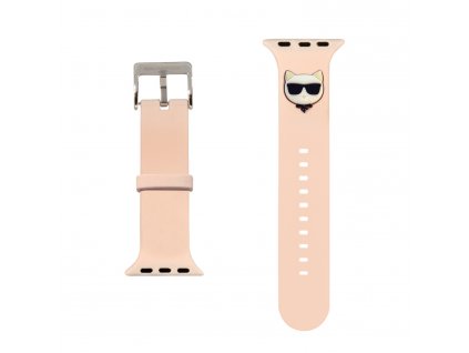 19689 karl lagerfeld choupette head apple watch band 42 44 45mm pink