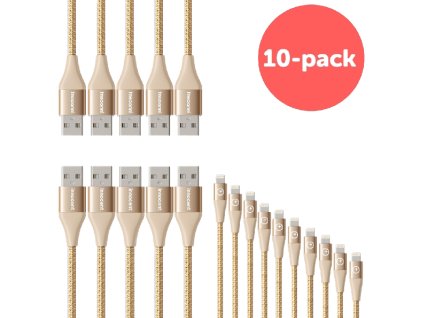 2661 innocent flash fastcharge lightning cable 1 5m 10 pack gold