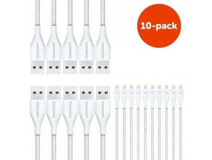 3711 innocent magic duratek lightning cable 1 5m 10 pack white