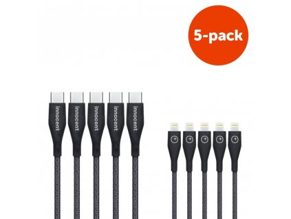 Innocent Magic DuraTek USB-C to Lightning 18W PD Cable 1,5m 5-pack