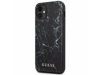 Guess Marble Design Case iPhone 12 mini - Black