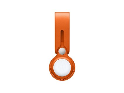 8763 innocent leather loop case for airtag orange