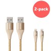 2643 innocent flash fastcharge lightning cable 1 5m 2 pack gold