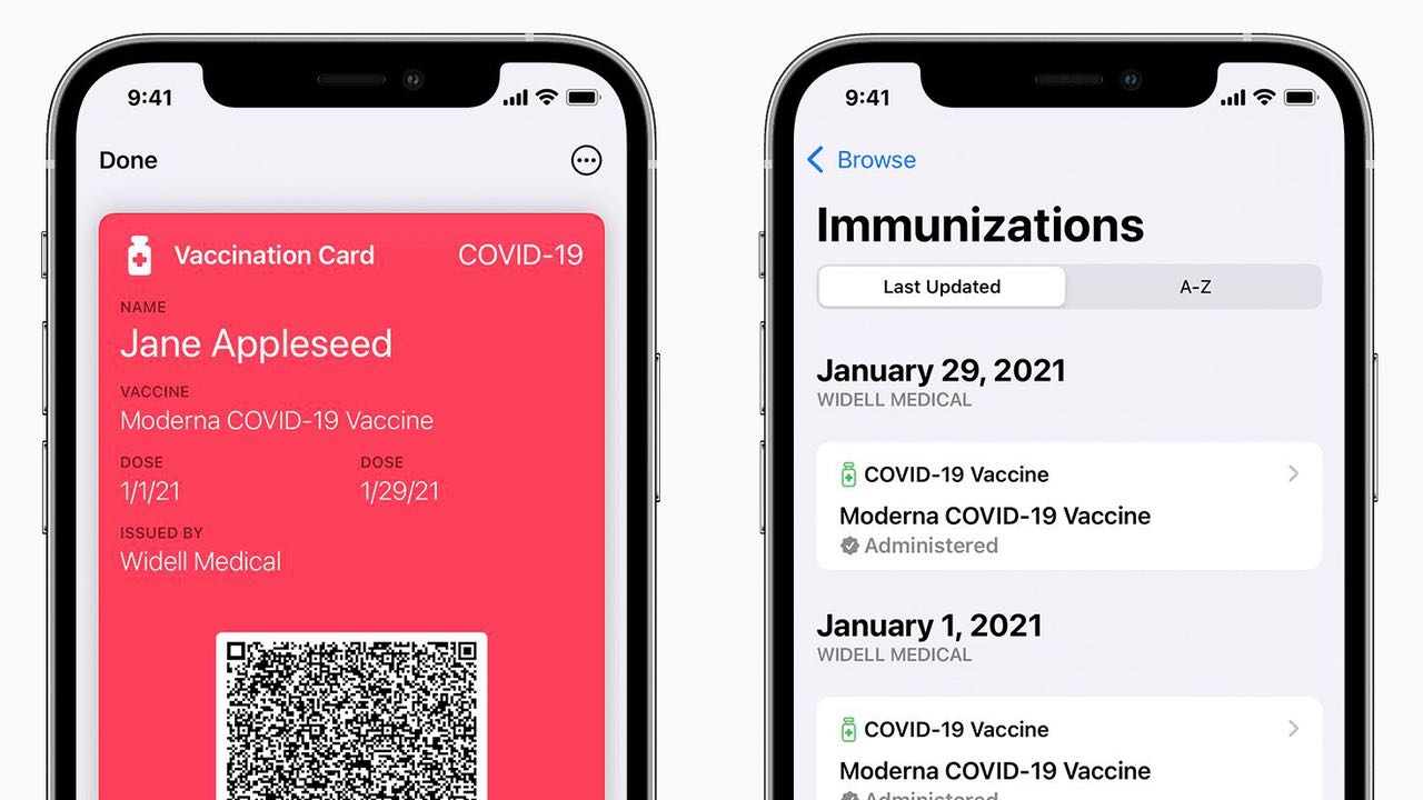 iOS 15.4 umožní obyvatelům EU přidat očkovací certifikáty COVID-19 do aplikace Peněženka