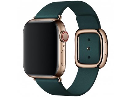 4149 innocent iris leather apple watch remienok 38 40 41mm midnight green