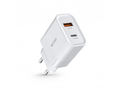 25092 tech protect c30w 2 port charger pd30w qc3 0 white